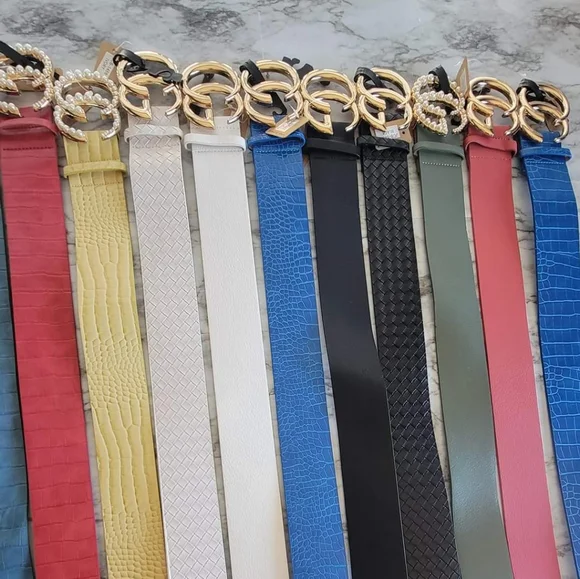FASHION BELTS WHOLESALE LOT OF 100 MIX COLORS Amazon.com: SUGOWEAR Woven Multicolor Belt for Women Fashion  main image 4